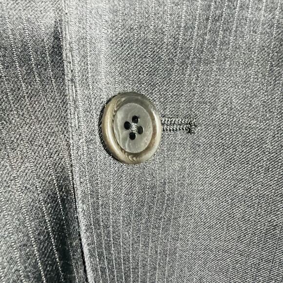 Zegna Saks Fifth Avenue Suit Jacket Blazer 2 Button Pinstripe Formal - 42 - Picture 4 of 8